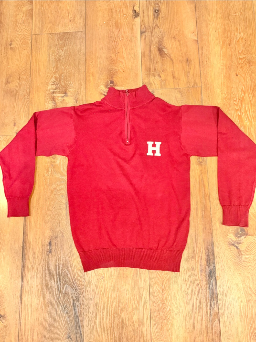Official Harvard Campus Store “The Coop” Quarter Zip Sweater Small